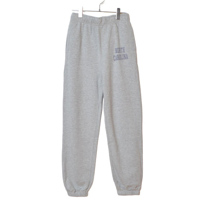 【ユニセックス】裏毛スウェットパンツ 綿100% 肉厚 洗い加工 リラックス ロゴ Sans Souci 34+