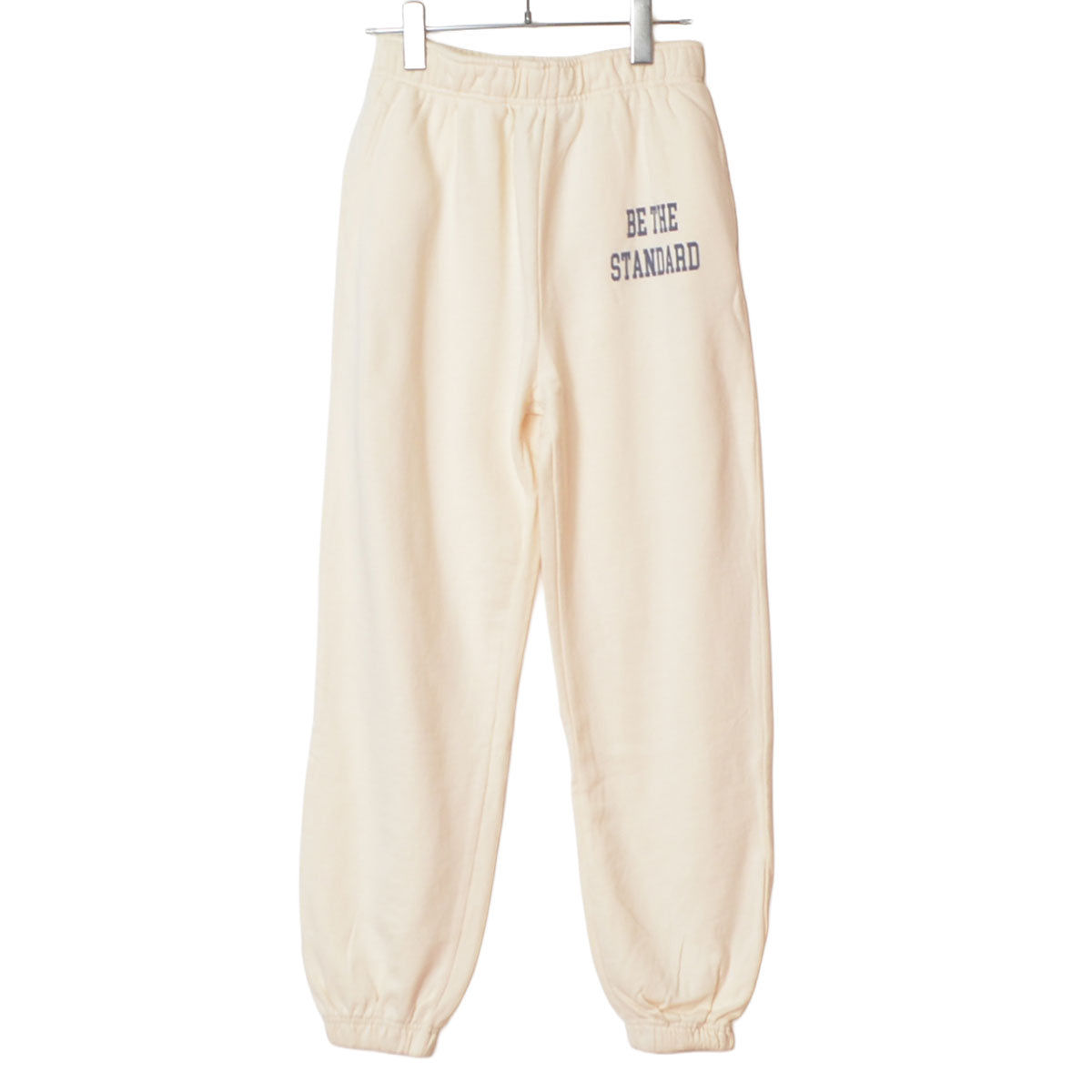 【ユニセックス】裏毛スウェットパンツ 綿100% 肉厚 洗い加工 リラックス ロゴ Sans Souci 34+