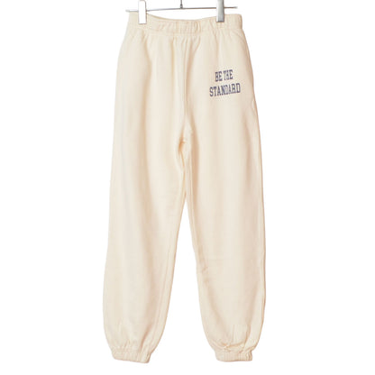 【ユニセックス】裏毛スウェットパンツ 綿100% 肉厚 洗い加工 リラックス ロゴ Sans Souci 34+