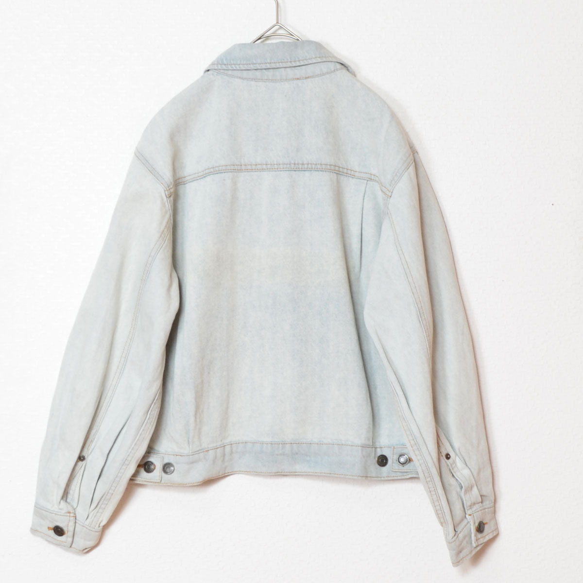 【フリー】袖ボリュームデニムジャケット 綿100% Gジャン 春アウター 羽織り Sans Souci 34+