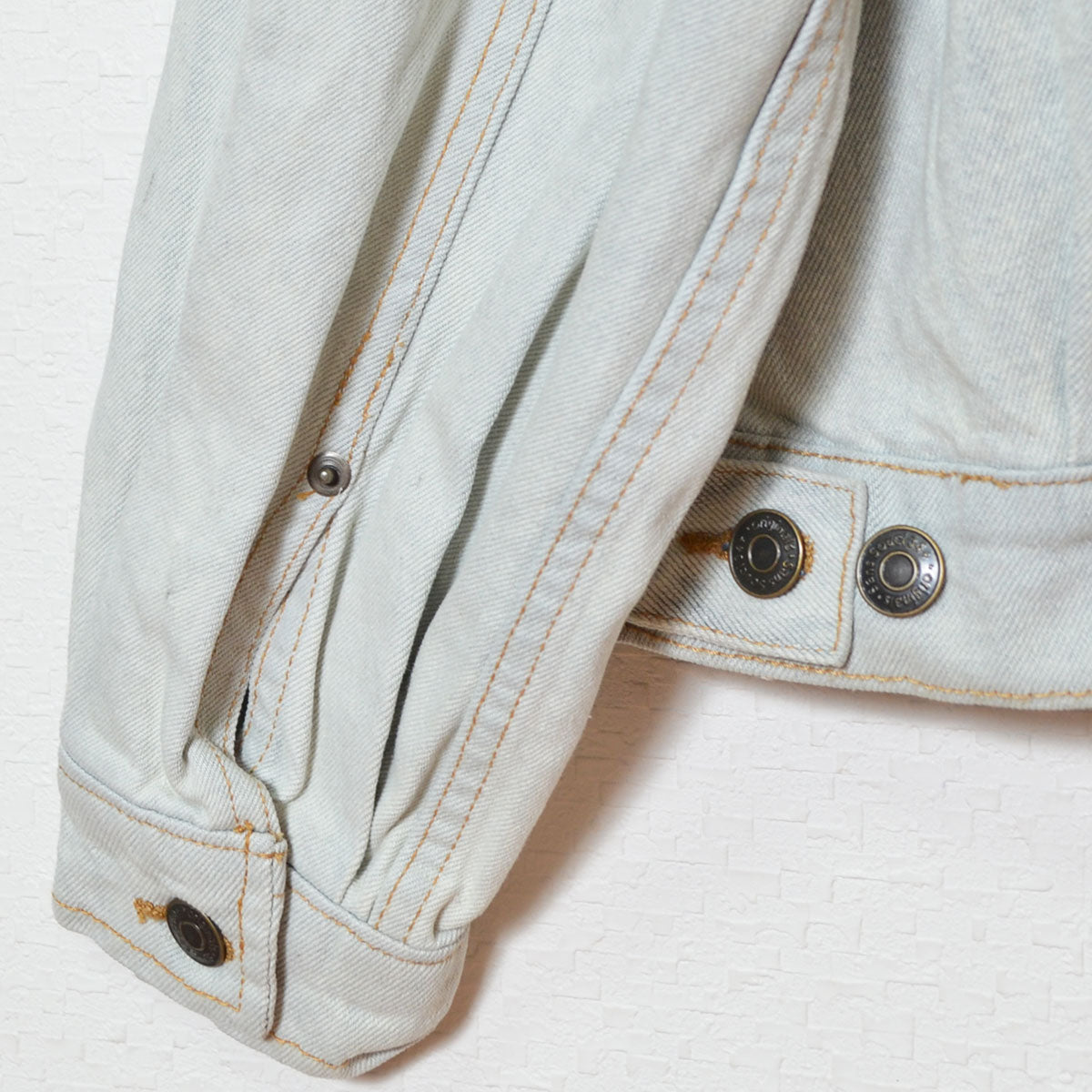 【フリー】袖ボリュームデニムジャケット 綿100% Gジャン 春アウター 羽織り Sans Souci 34+