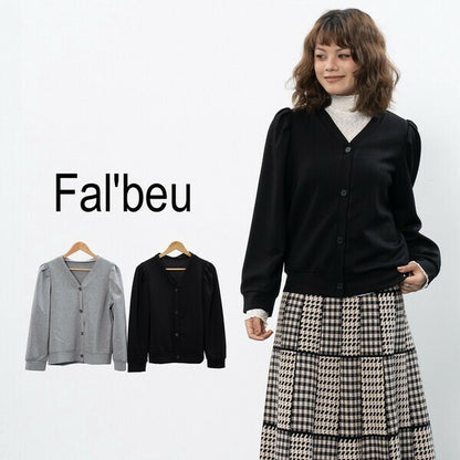【M〜L】タックスリーブカーディガン｜Fal'beu レディース 秋冬 長袖 羽織り シンプル 13774588