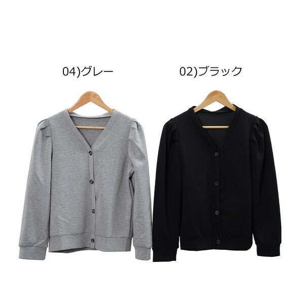 【M〜L】タックスリーブカーディガン｜Fal'beu レディース 秋冬 長袖 羽織り シンプル 13774588