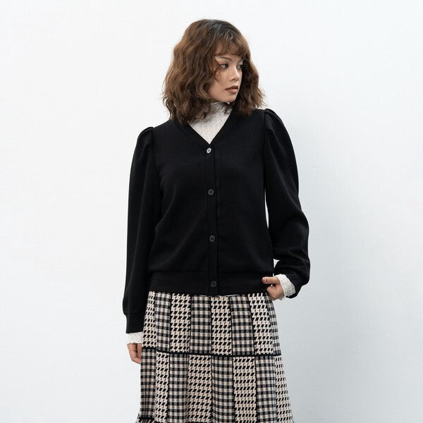 【M〜L】タックスリーブカーディガン｜Fal'beu レディース 秋冬 長袖 羽織り シンプル 13774588