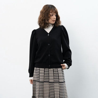 【M〜L】タックスリーブカーディガン｜Fal'beu レディース 秋冬 長袖 羽織り シンプル 13774588