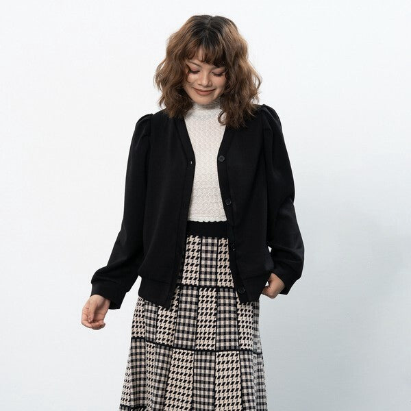 【M〜L】タックスリーブカーディガン｜Fal'beu レディース 秋冬 長袖 羽織り シンプル 13774588