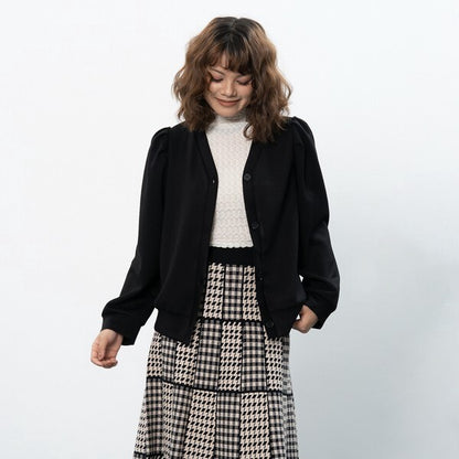 【M〜L】タックスリーブカーディガン｜Fal'beu レディース 秋冬 長袖 羽織り シンプル 13774588