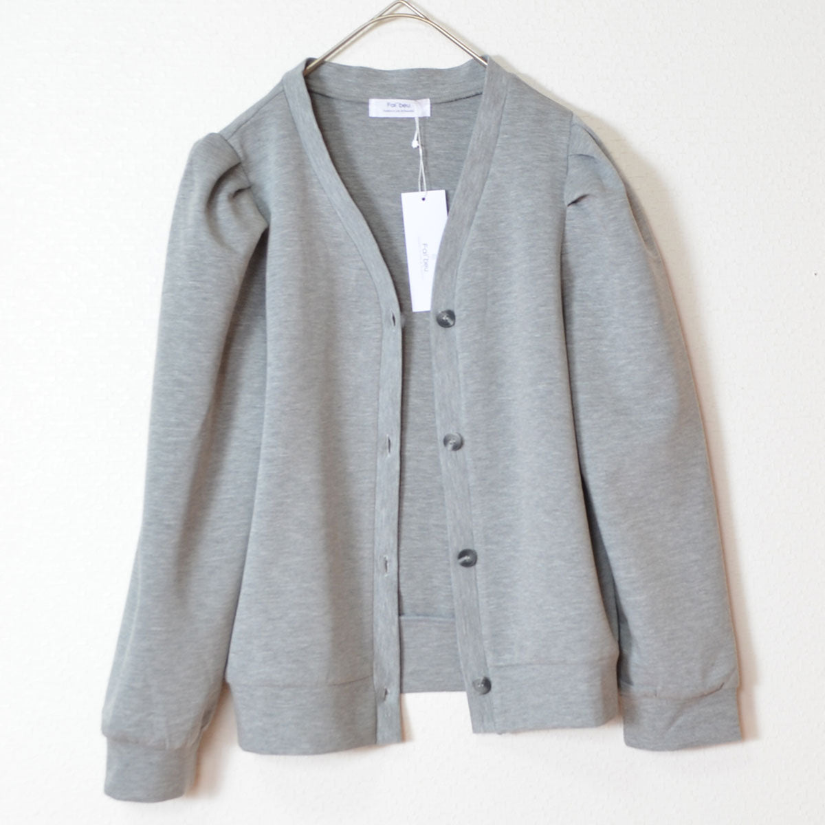 【M〜L】タックスリーブカーディガン｜Fal'beu レディース 秋冬 長袖 羽織り シンプル 13774588