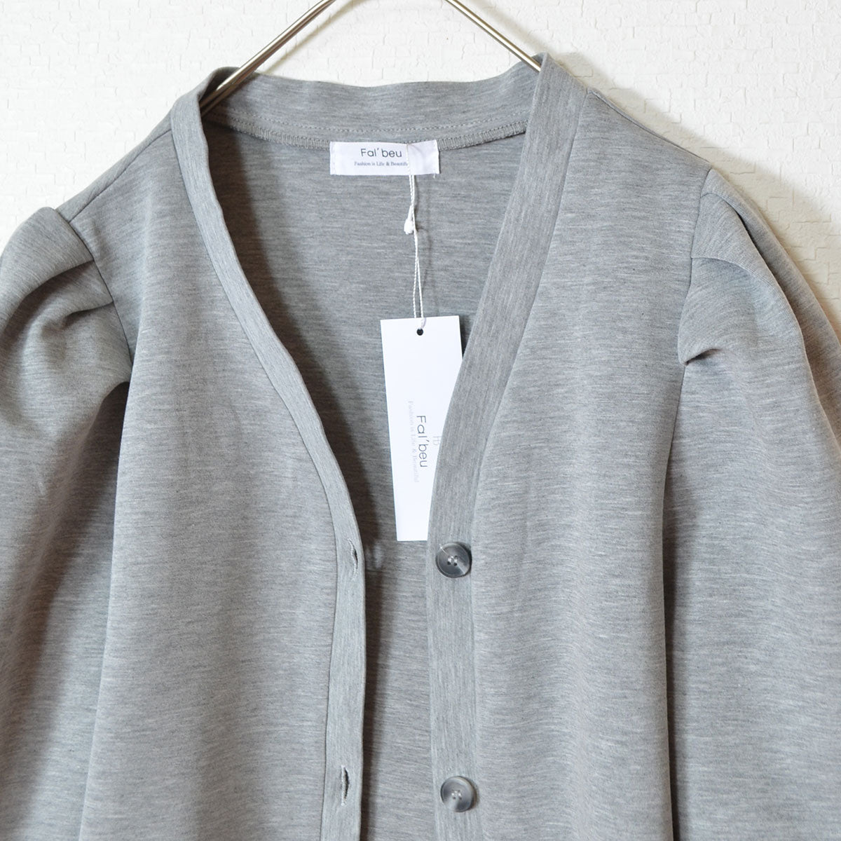 【M〜L】タックスリーブカーディガン｜Fal'beu レディース 秋冬 長袖 羽織り シンプル 13774588
