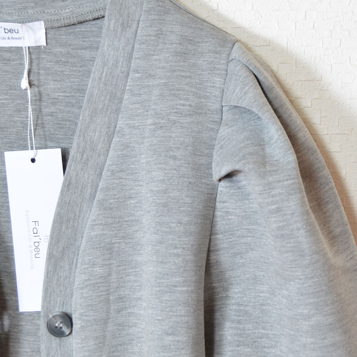 【M〜L】タックスリーブカーディガン｜Fal'beu レディース 秋冬 長袖 羽織り シンプル 13774588