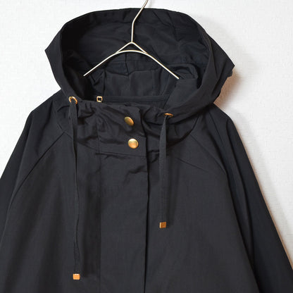 【フリー】撥水加工マウンテンパーカー 金具ゴールド フード付き 春アウター 羽織り Sans Souci 34+
