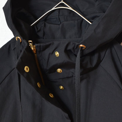【フリー】撥水加工マウンテンパーカー 金具ゴールド フード付き 春アウター 羽織り Sans Souci 34+