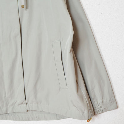 【フリー】撥水加工マウンテンパーカー 金具ゴールド フード付き 春アウター 羽織り Sans Souci 34+