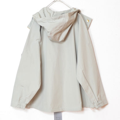 【フリー】撥水加工マウンテンパーカー 金具ゴールド フード付き 春アウター 羽織り Sans Souci 34+