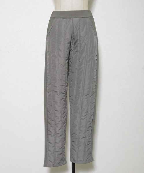 【M/L/LL】裏シャギーダウン風中綿パンツ｜縦キルト・あったかボトム・Economico・13945101