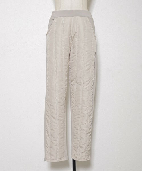 【M/L/LL】裏シャギーダウン風中綿パンツ｜縦キルト・あったかボトム・Economico・13945101
