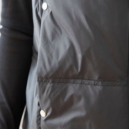 【M〜L】スタンドカラーミドルダウンベスト｜軽量・保温・ダブルジップ・TRUBE・N32-096