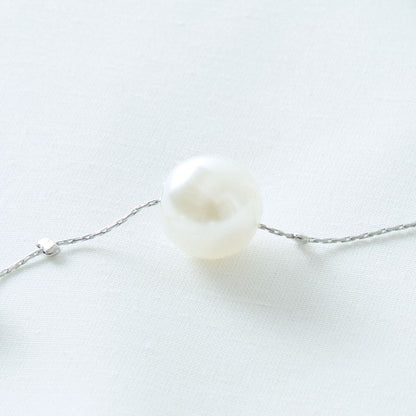 フェイクパール繊細チェーンネックレス｜TRUBE