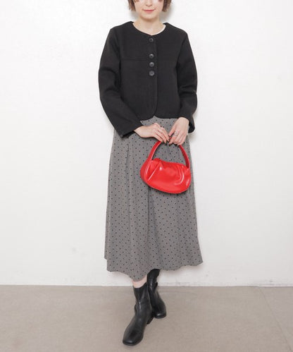 【フリー】Vネックノーカラージャケット｜上品・着映え・オケージョン・chouchou・14100890