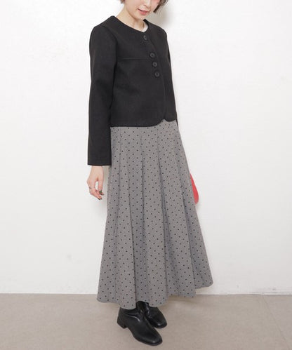 【フリー】Vネックノーカラージャケット｜上品・着映え・オケージョン・chouchou・14100890