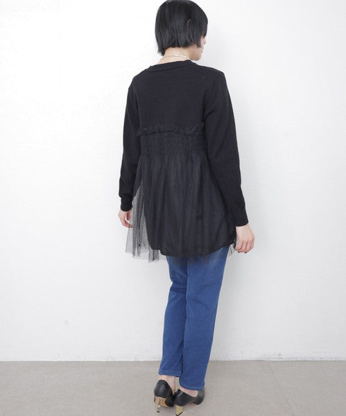 【M・L】発熱裏起毛テーパードデニムパンツ｜chouchou