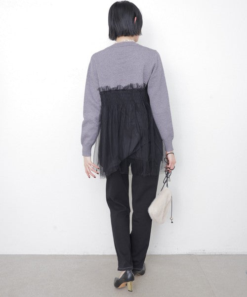 【M・L】発熱裏起毛テーパードデニムパンツ｜chouchou