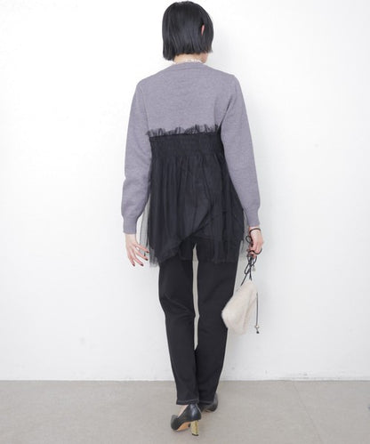 【M・L】発熱裏起毛テーパードデニムパンツ｜chouchou