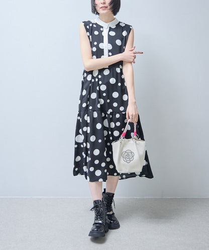 キラキラ カメリア メッシュ ミニバッグ 自立 折りたたみ 2WAY ショルダー