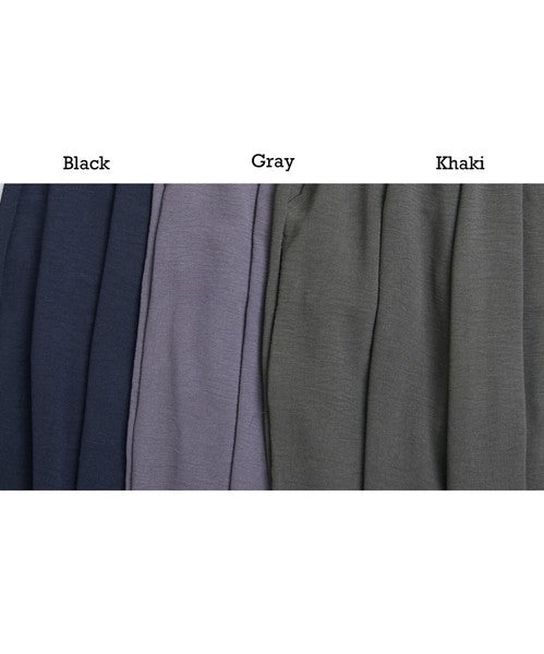 バナナパンツ ドレープ とろみ素材 テーパード ワイド ウエストゴム ゆったり 春夏