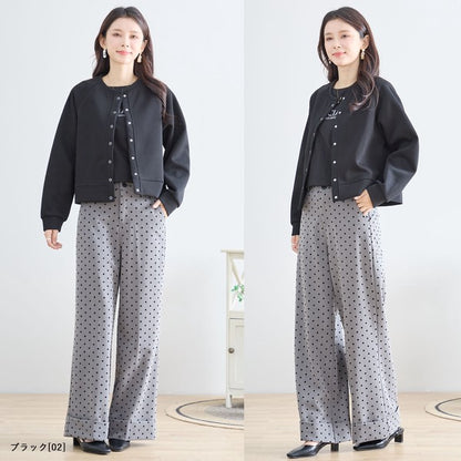 スナップボタン スウェット カーディガン 長袖 クルーネック ライトアウター カラバリ豊富