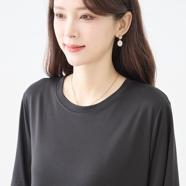 猫柄 チュール 切替 ワンピース 半袖 フレア ミモレ丈 ゆったり 体型カバー M-L
