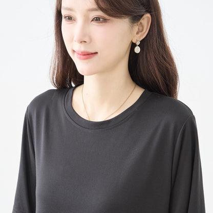 猫柄 チュール 切替 ワンピース 半袖 フレア ミモレ丈 ゆったり 体型カバー M-L