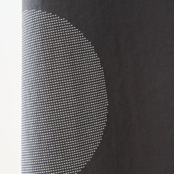 モノトーン 大ドット柄 切替 フレア ワンピース 半袖 ゆったり 体型カバー M-L