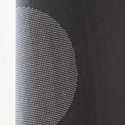 モノトーン 大ドット柄 切替 フレア ワンピース 半袖 ゆったり 体型カバー M-L