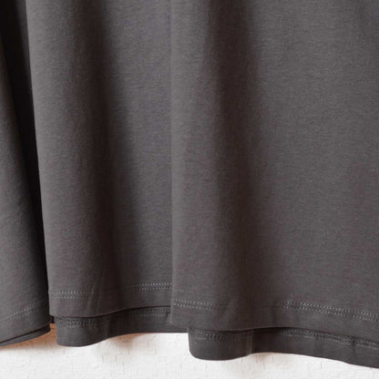 綿100% フレンチスリーブ フレア Tシャツ チュニック ゆったり 体型カバー M