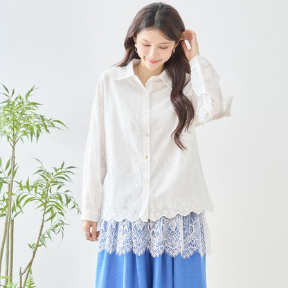 裾レース ノースリーブ タンクトップス ゆったり レイヤード 体型カバー M-L