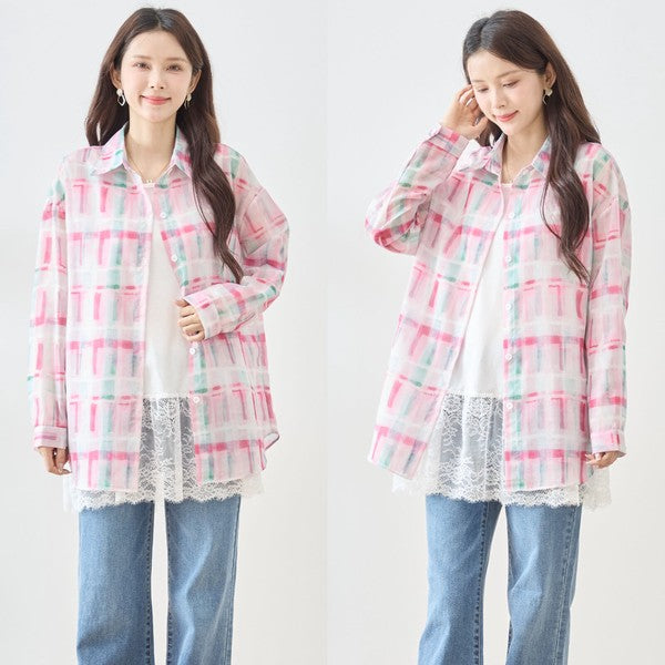 裾フローラルレース タンクトップ ロング丈 レイヤード インナー 体型カバー M-L