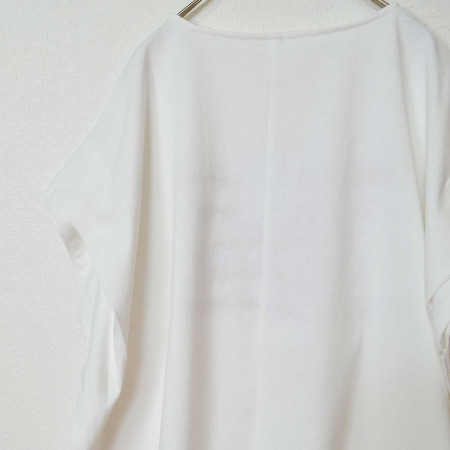 16SOE天竺 重ね文字 プリント＆刺繍 ロゴ ボクシーシルエット Tシャツ 半袖 フリー