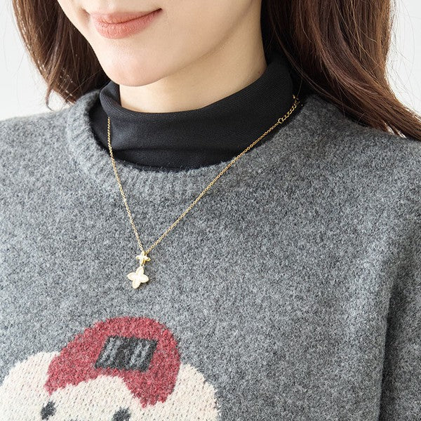 トップス ニット プルオーバー クマモチーフ ゆったり 体型カバー 秋 冬 M L