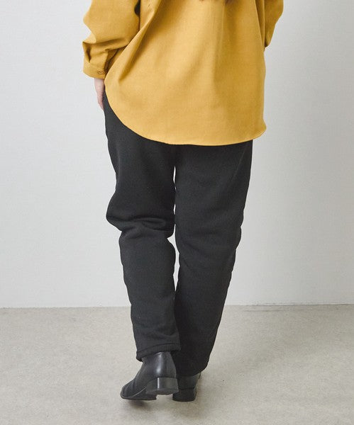 パンツ 中綿 キルティング 裏起毛 暖か 防寒 ウエストゴム 体型カバー 秋 冬 M-L LL