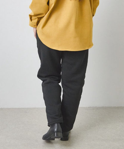 パンツ 中綿 キルティング 裏起毛 暖か 防寒 ウエストゴム 体型カバー 秋 冬 M-L LL