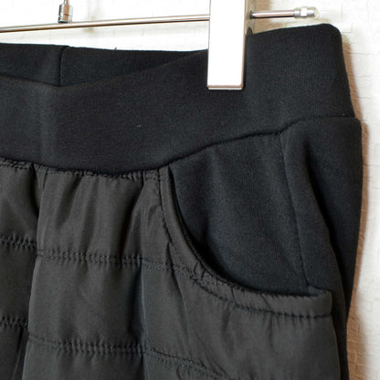パンツ 中綿 キルティング 裏起毛 暖か 防寒 ウエストゴム 体型カバー 秋 冬 M-L LL