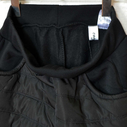 パンツ 中綿 キルティング 裏起毛 暖か 防寒 ウエストゴム 体型カバー 秋 冬 M-L LL