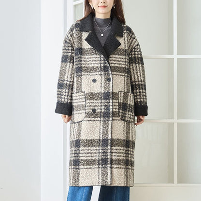 アウター コート ロングコート リバーシブル ゆったり 体型カバー 秋 冬 L LL