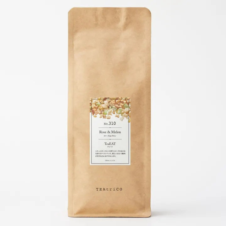 【10g／50g／200g】食べられるフルーツティー｜TeaEAT／TEAtriCO No.310 ローズ＆メロン｜ドライフルーツティー／ローズ＆メロン／カフェインレス