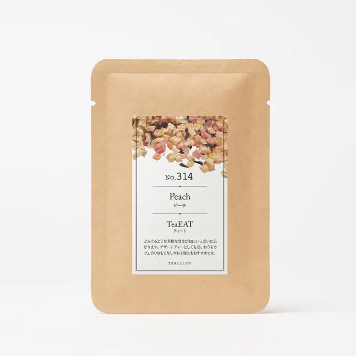 【10g／50g／200g】食べられるフルーツティー｜TeaEAT／TEAtriCO No.314 ピーチ｜ドライフルーツティー／ピーチ／カフェインレス
