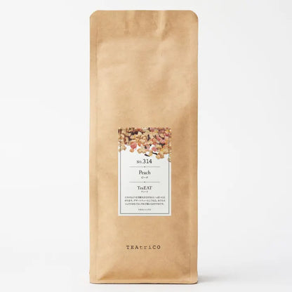 【10g／50g／200g】食べられるフルーツティー｜TeaEAT／TEAtriCO No.314 ピーチ｜ドライフルーツティー／ピーチ／カフェインレス