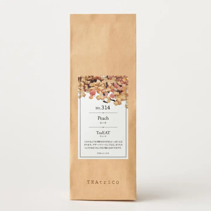 【10g／50g／200g】食べられるフルーツティー｜TeaEAT／TEAtriCO No.314 ピーチ｜ドライフルーツティー／ピーチ／カフェインレス