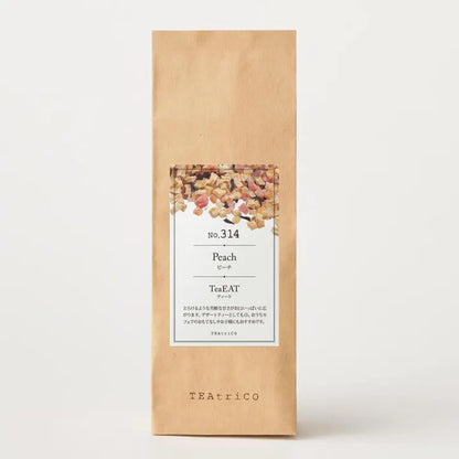 【10g／50g／200g】食べられるフルーツティー｜TeaEAT／TEAtriCO No.314 ピーチ｜ドライフルーツティー／ピーチ／カフェインレス