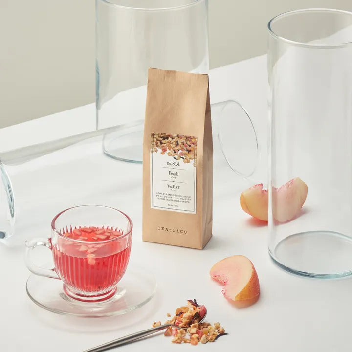 【10g／50g／200g】食べられるフルーツティー｜TeaEAT／TEAtriCO No.314 ピーチ｜ドライフルーツティー／ピーチ／カフェインレス